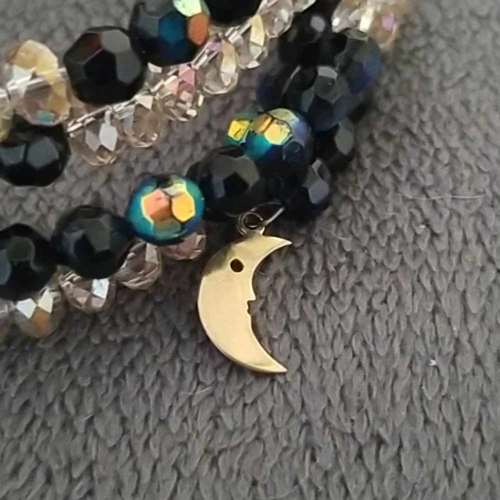 Swarovski Crystal Bead Wire Wrap Bead Bracelet - Picture 4 of 8